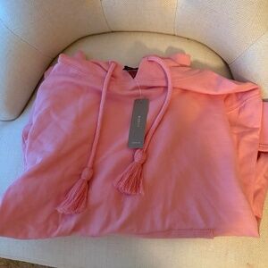 J. Crew Pink Tassel Hoodie - XS